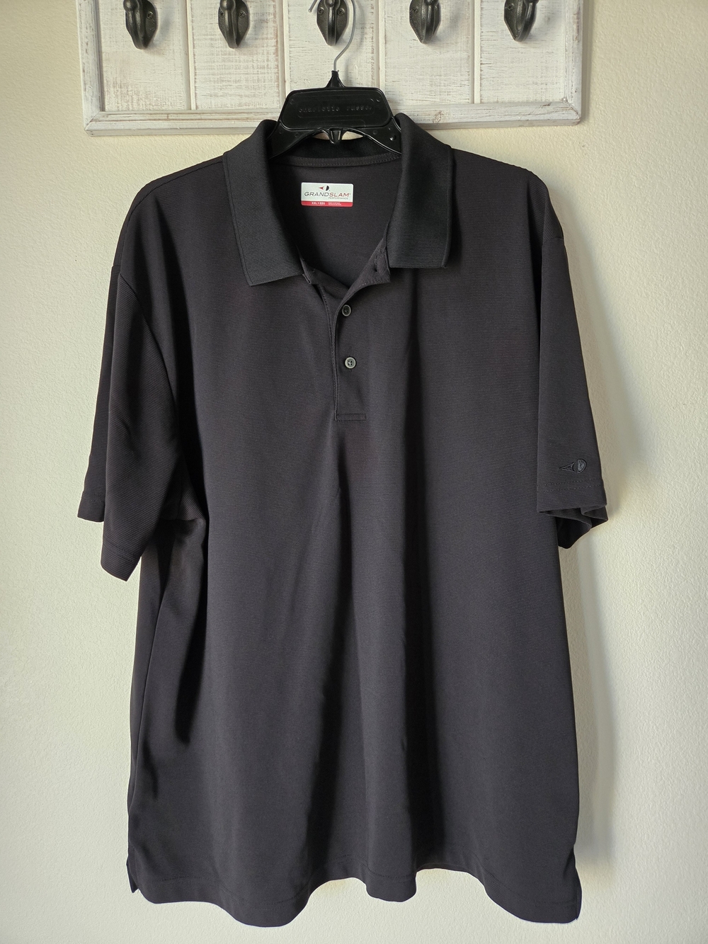 Grand Slam Men’s Black Short-Sleeve Polo